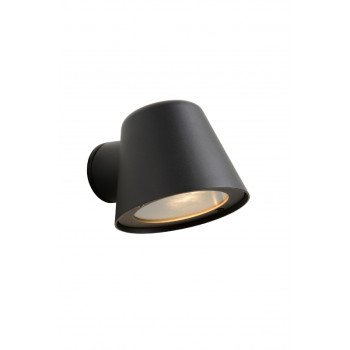 Lucide DINGO-LED - nástěnné svítidlo venkovní - stmívatelné - GU10 - 1x5W 3000K - IP44 - Černá 14881/05/30