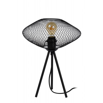 Lucide MESH stolní lampa E27/40W černá