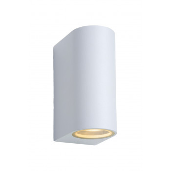 Lucide ZORA-LED - přisazené bodové svítidlo venkovní - stmívatelné - GU10 - 2x5W 3000K - IP44 - Bílá 22861/10/31