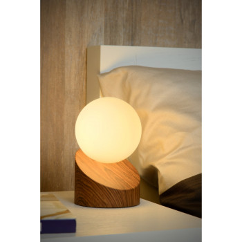 Lucide LEN - stolní lampa - Ø 10 cm - G9 - Dřevo 45561/01/70