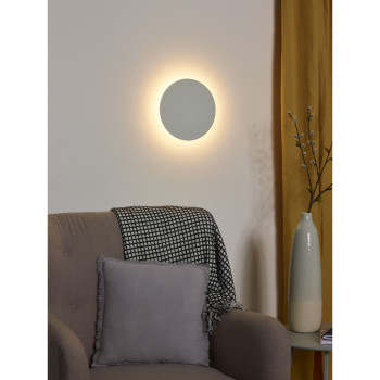 Lucide EKLYPS LED - nástěnné svítidlo - Ø 25 cm - LED - 1x8W 3000K - Bílá 46201/08/31