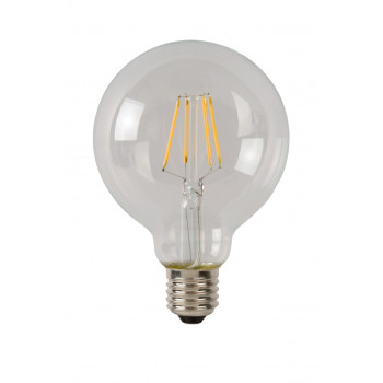 Lucide LED žárovka - okrasné vlákno - Ø 9,5 cm - stmívatelné - 1x5W 2700K - Průhledné 49016/05/60