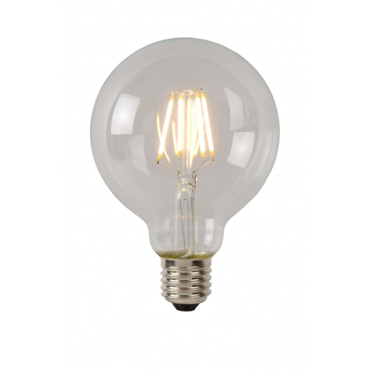 Lucide LED žárovka - okrasné vlákno - Ø 9,5 cm - stmívatelné - 1x5W 2700K - Průhledné 49016/05/60, LUCIDE, TRENDY svítidla