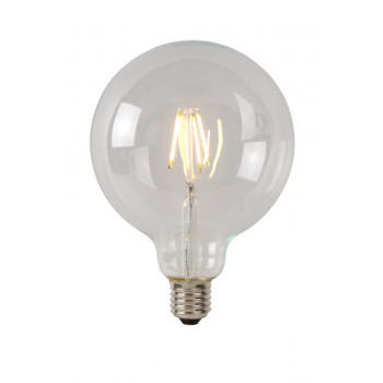 Lucide LED žárovka - okrasné vlákno - Ø 12,5 cm - stmívatelné - 1x5W 2700K - Průhledné 49017/05/60