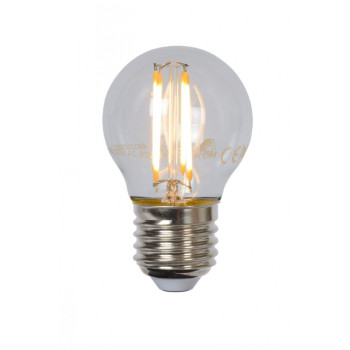 Lucide LED žárovka - okrasné vlákno - Ø 4,5 cm - stmívatelné - 1x4W 2700K - Průhledné 49021/04/60