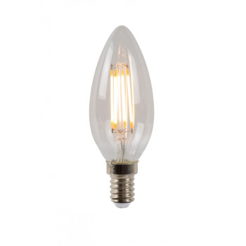 Lucide LED žárovka - okrasné vlákno - Ø 3,5 cm - stmívatelné - 1x4W 2700K - Průhledné 49023/04/60