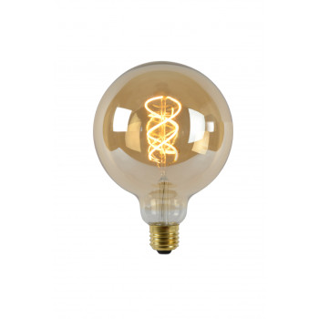 Lucide LED žárovka - okrasné vlákno - Ø 12,5 cm - stmívatelné - 1x5W 2200K - Jantarová 49033/05/62