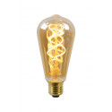 Lucide LED žárovka - okrasné vlákno - Ø 6,4 cm - stmívatelné - 1x5W 2200K - Jantarová 49034/05/62