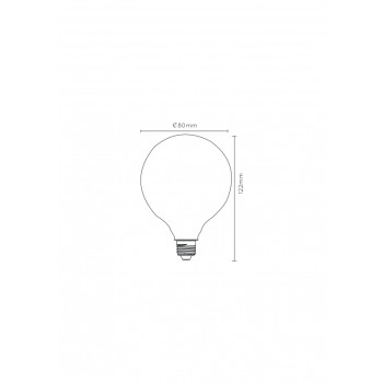 LED žárovka E27/8W krokově stmívatelná opál