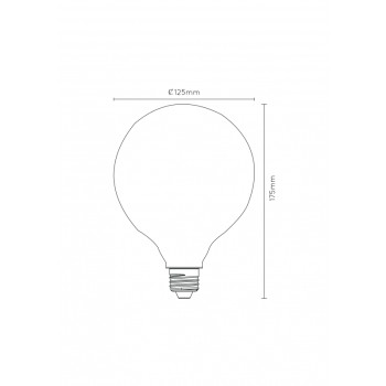 LED žárovka E27/8W STEP stmívatelná opál