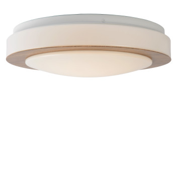 Lucide DIMY - zapuštěné stropní svítidlo do koupelny - Ø 28,6 cm - stmívatelné - 1x12W 3000K - IP21 - světlé dřevo 79