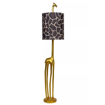 Lucide MISS TALL stojací lampa Ø35 cm 1xE27 zlatá