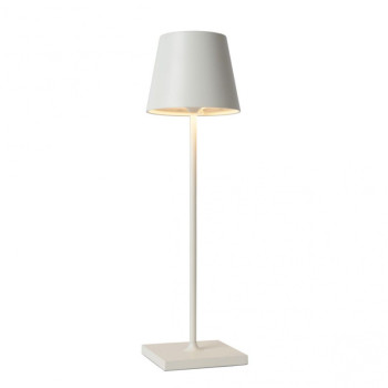 Lucide JUSTIN venkovní stolní lampa Ø11 cm 1x2,2W 3000K IP54 bílá