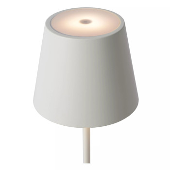 Lucide JUSTIN venkovní stolní lampa Ø11 cm 1x2,2W 3000K IP54 bílá