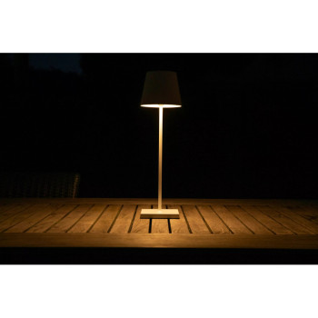 Lucide JUSTIN venkovní stolní lampa Ø11 cm 1x2,2W 3000K IP54 bílá