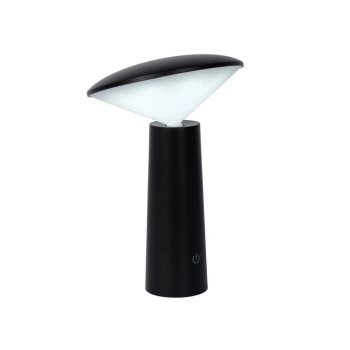 Lucide JIVE venkovní dobíjecí stolní lampa Ø13,9 cm 1x4W 6500K IP44 černá