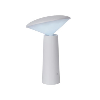 Lucide JIVE venkovní dobíjecí stolní lampa Ø13,9 cm 1x4W 6500K IP44 bílá