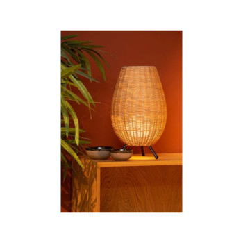 Lucide COLIN stolní lampa Ø 22 cm 1xG9 světlé dřevo