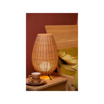 Lucide COLIN stolní lampa Ø 30 cm 1xG9 světlé dřevo