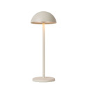 Lucide JOY venkovní dobíjecí stolní lampa ø 12 cm 1x1,5W 3000K IP54 bílá