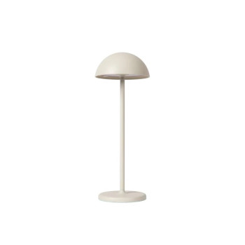 Lucide JOY venkovní dobíjecí stolní lampa ø 12 cm 1x1,5W 3000K IP54 bílá