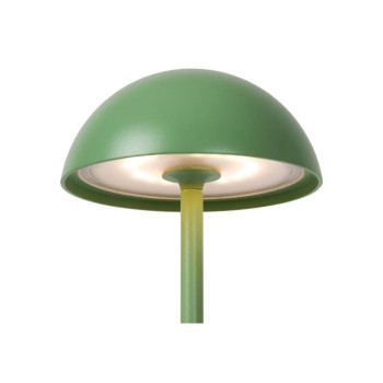 Lucide JOY venkovní dobíjecí stolní lampa ø 12 cm 1x1,5W 3000K IP54 zelená