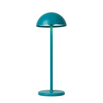 Lucide JOY venkovní dobíjecí stolní lampa ø 12 cm 1x1,5W 3000K IP54 tyrkysová