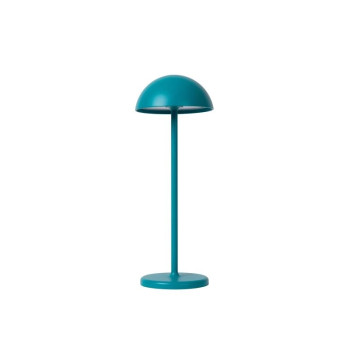 Lucide JOY venkovní dobíjecí stolní lampa ø 12 cm 1x1,5W 3000K IP54 tyrkysová