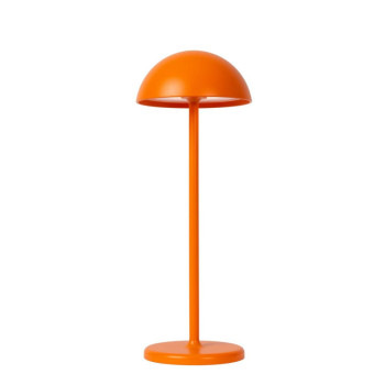 Lucide JOY venkovní dobíjecí stolní lampa ø 12 cm 1x1,5W 3000K IP54 oranžová