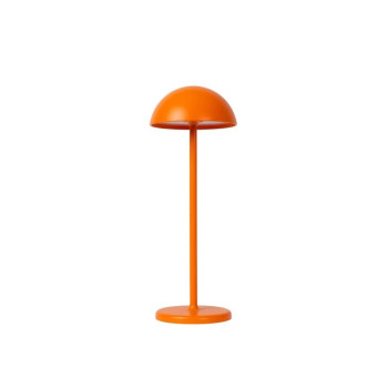 Lucide JOY venkovní dobíjecí stolní lampa ø 12 cm 1x1,5W 3000K IP54 oranžová