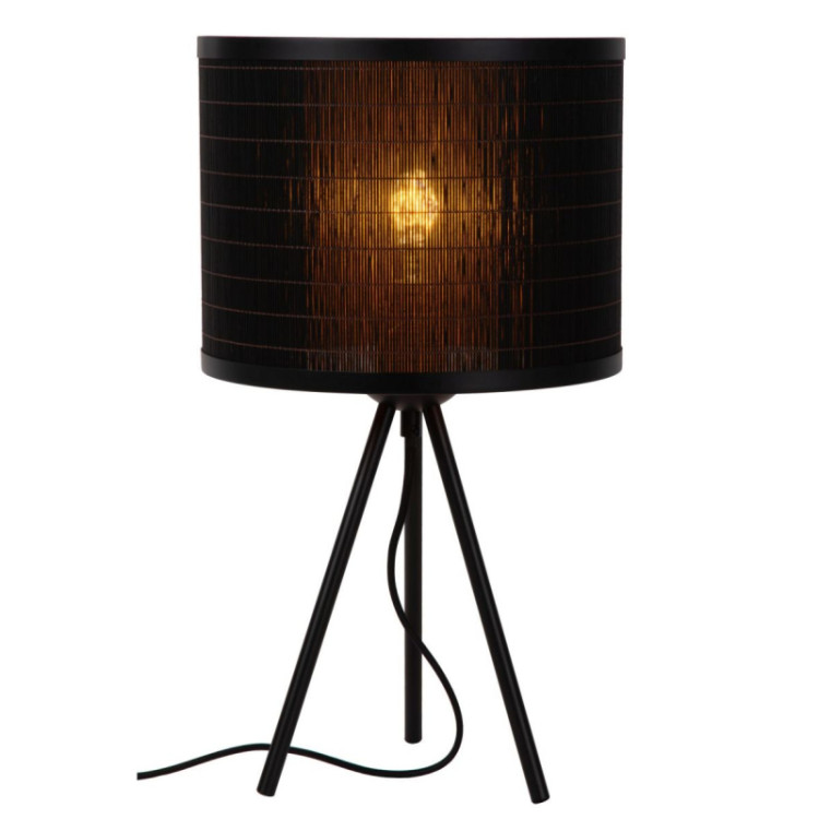 Lucide TAGALOG stolní lampa Ø 26 cm 1xE27 černá, LUCIDE, TRENDY svítidla