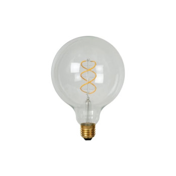 Lucide G125 filamentová LED žárovka Ø 12,5 cm E27 1x5W 2700K průhledná