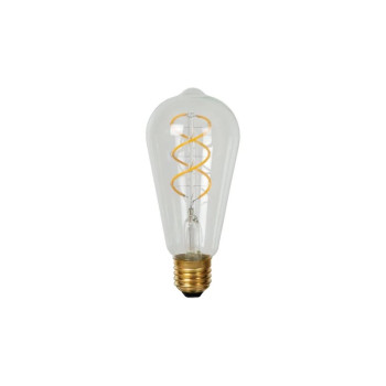 Lucide ST64 filamentová LED žárovka Ø 6,4 cm E27 1x4,9W 2700K průhledná