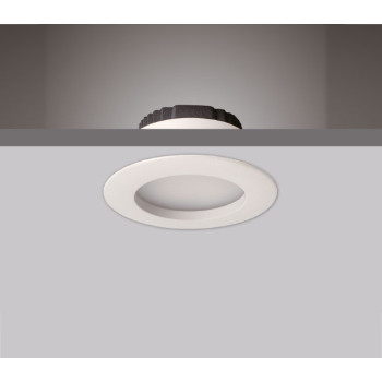 LED downlight, 78mm, 7.6W, bílá 110°, 4000K, zapuštěné, výřez 65mm - Prolumia