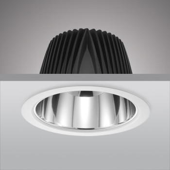 LED downlight, 215mm, 40W, bílá, 3000K, výřez 205mm - Prolumia