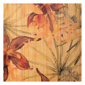 Lucide TANSELLE - Závěsné retro svítidlo - Ø45 cm - 1xE27 - Květovaný vzor