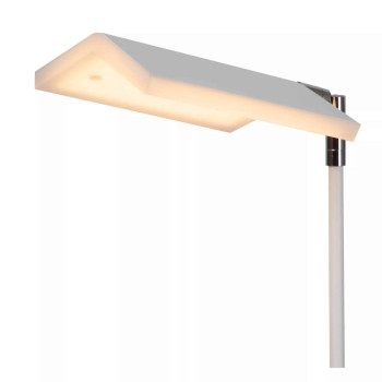 Stojací LED stmívatelná lampa Lucide AARON - 1x10W 2700K - bílá