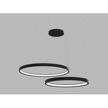 LED2 Závěsné svítidlo CIRO SET 2 P-Z, B DALI/PUSH DIM 100W 3000K/4000K černá - LED2 Lighting