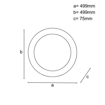 LED stropní svítidlo s dálkovým ovladačem 80W - TB1309/W