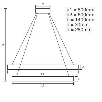 LED svítidlo + dálkový ovladač 160W - J6354/CH