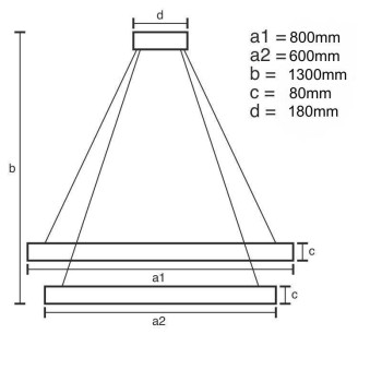 LED svítidlo + dálkový ovladač 90W - J6351/GCH