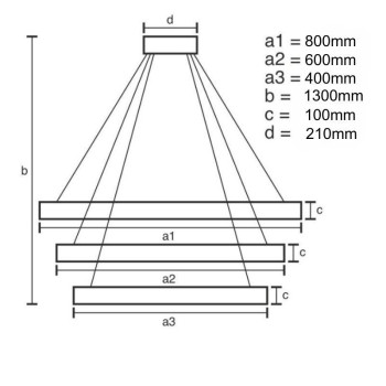 LED svítidlo + dálkový ovladač 115W - J6347/CH