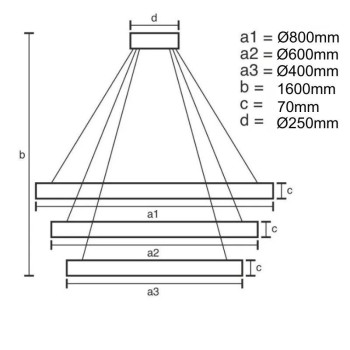 LED svítidlo + dálkový ovladač 45W - J4361/G