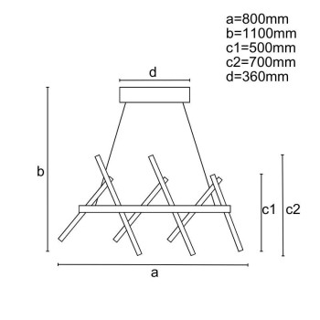 LED svítidlo + dálkový ovladač 80W - J4356/B