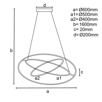 LED svítidlo + dálkový ovladač 105W - J4350/BR