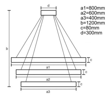 LED svítidlo + dálkový ovladač 170W - J4347/GCH