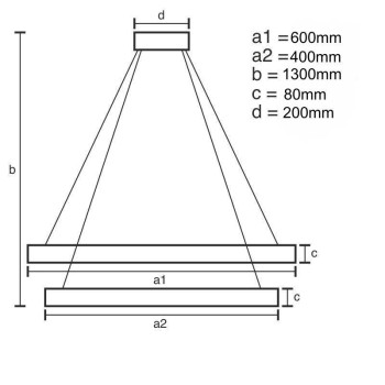 LED svítidlo + dálkový ovladač 80W - J4346/GCH