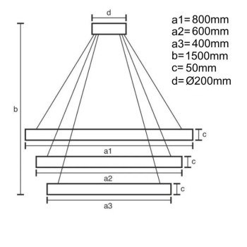 LED svítidlo + dálkový ovladač 235W - J4343/B