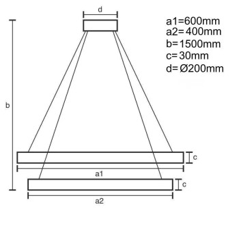 LED svítidlo + dálkový ovladač 130W - J4342/B