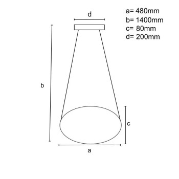 LED svítidlo + dálkový ovladač 65W - J4332/G